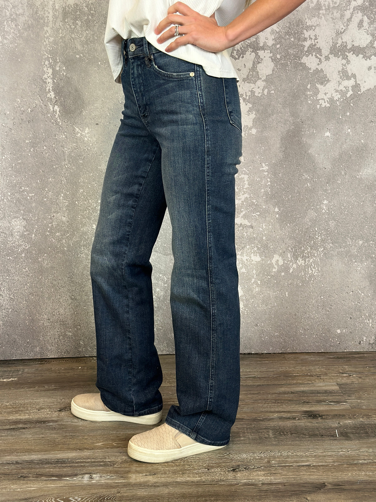 Judy Blue Straight Leg Tummy Control Dark Wash Work it Jean (sizes 0/24-24W) - BESTSELLER