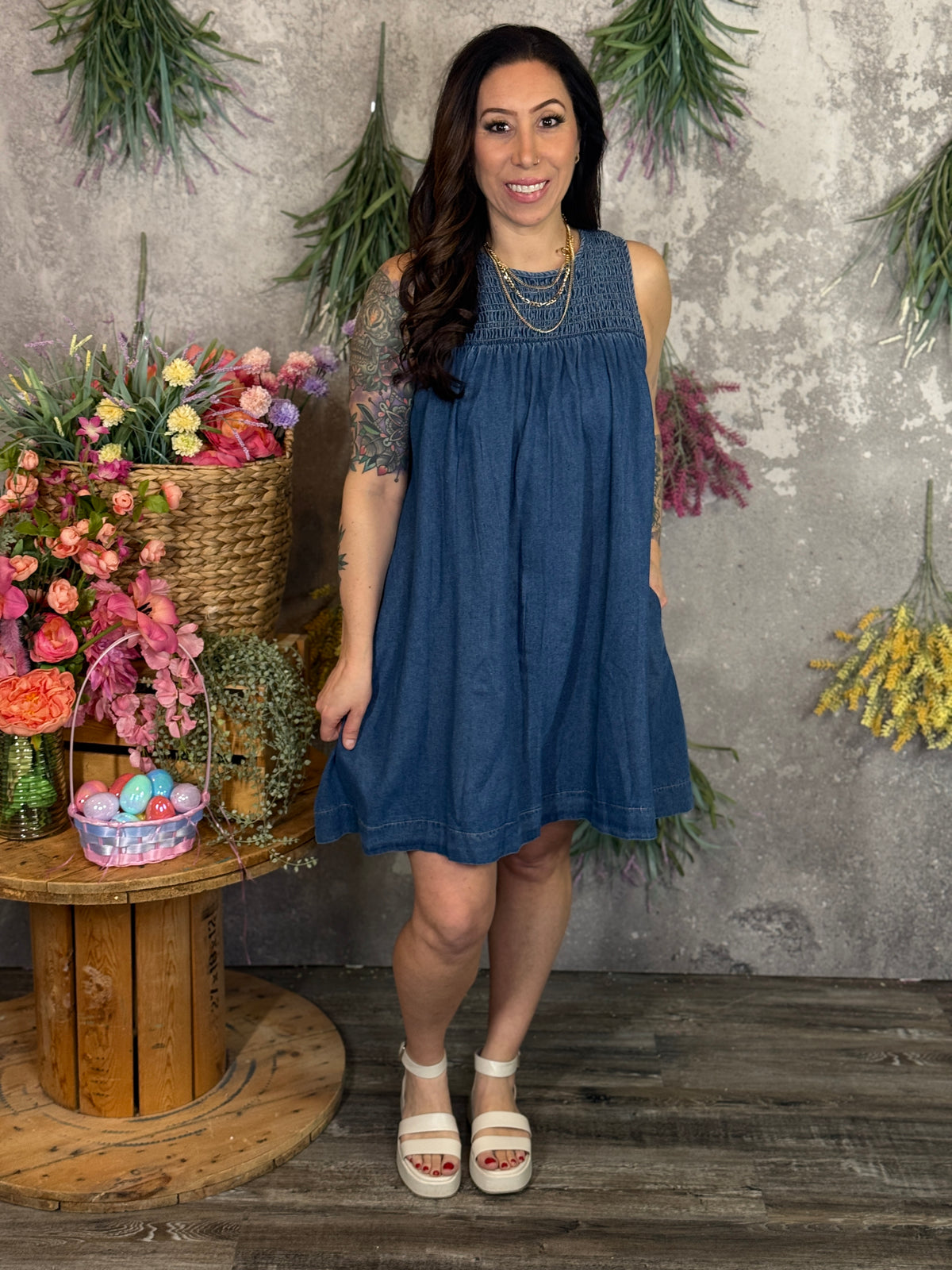 Denim Tank Dress