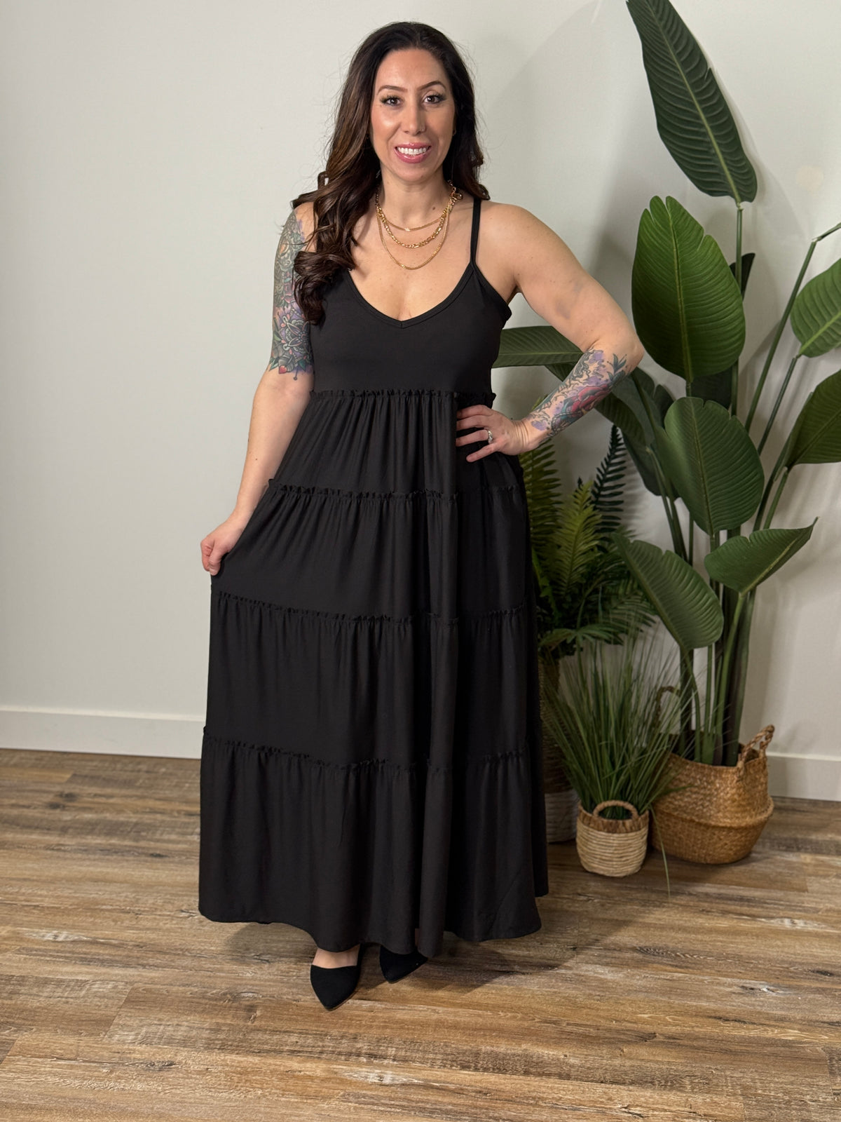 The Tonya Tiered Dress  (Small - 3X)