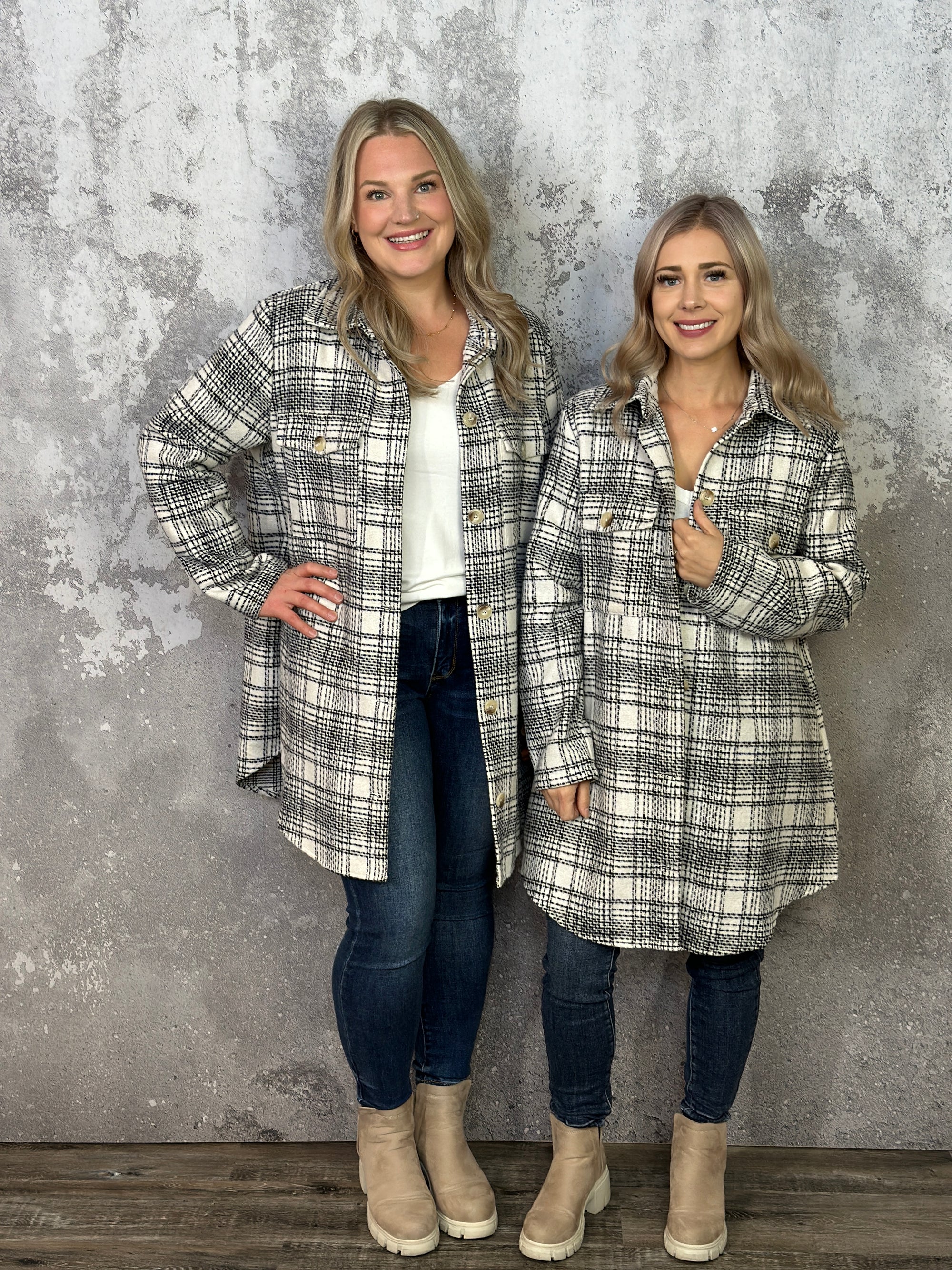 Snowflake Shacket (Small - 3X)