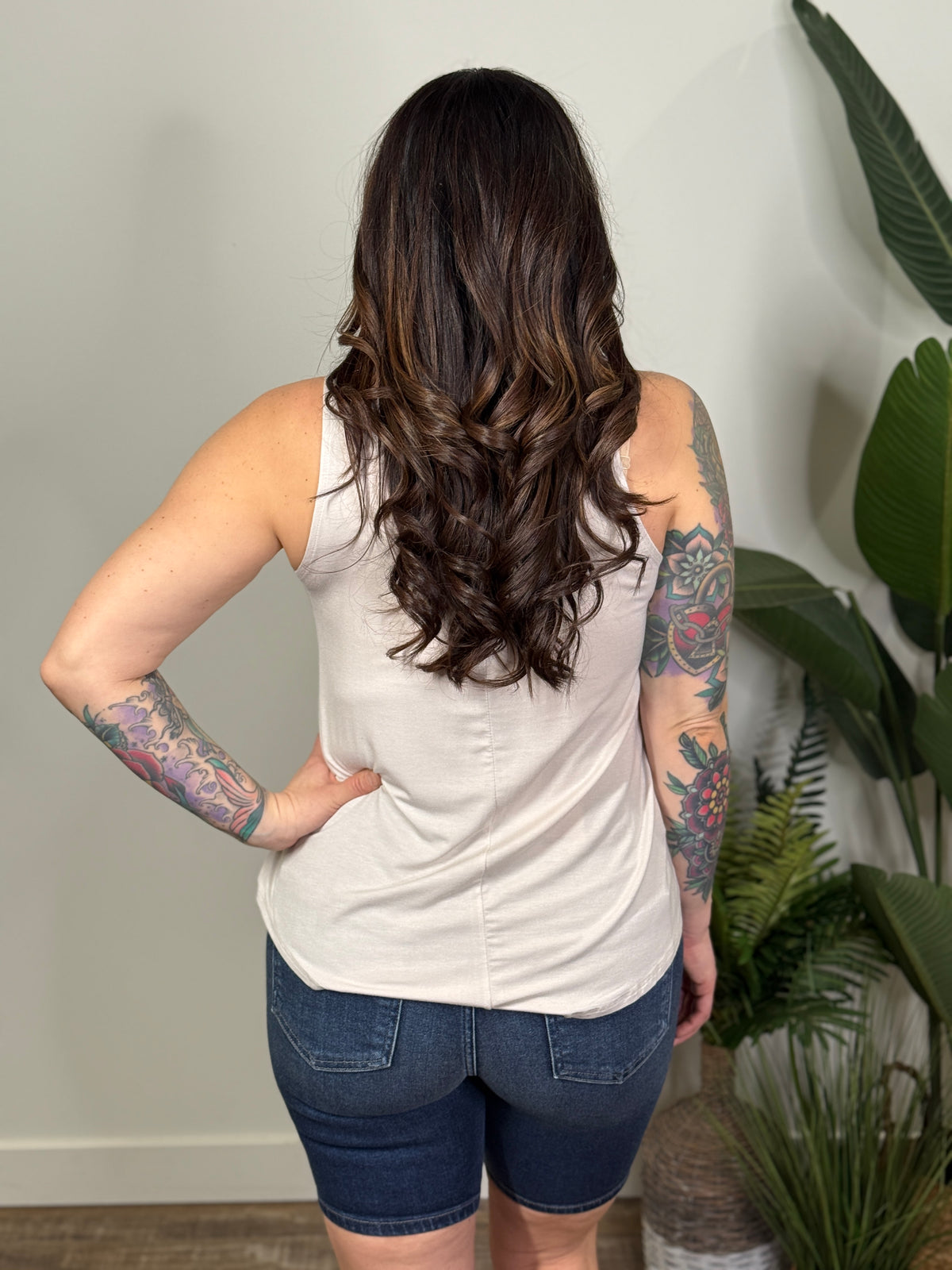 The Sunny Days Tank - Sand Beige