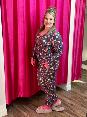 Buttery Shirley Lounge Sets - Heart Candy - (Small - 3X)