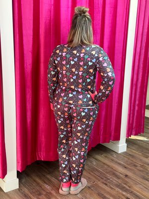 Buttery Shirley Lounge Sets - Heart Candy - (Small - 3X)