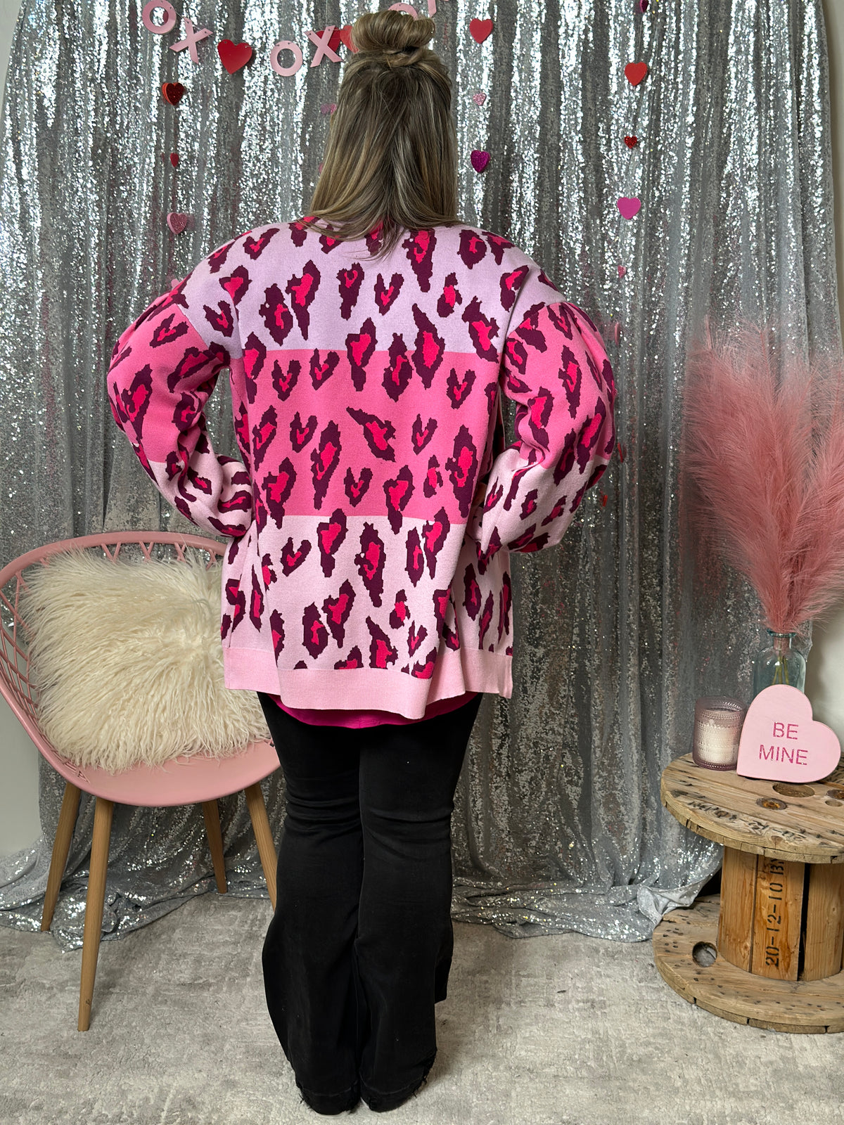 Abstract Heart Cardigan