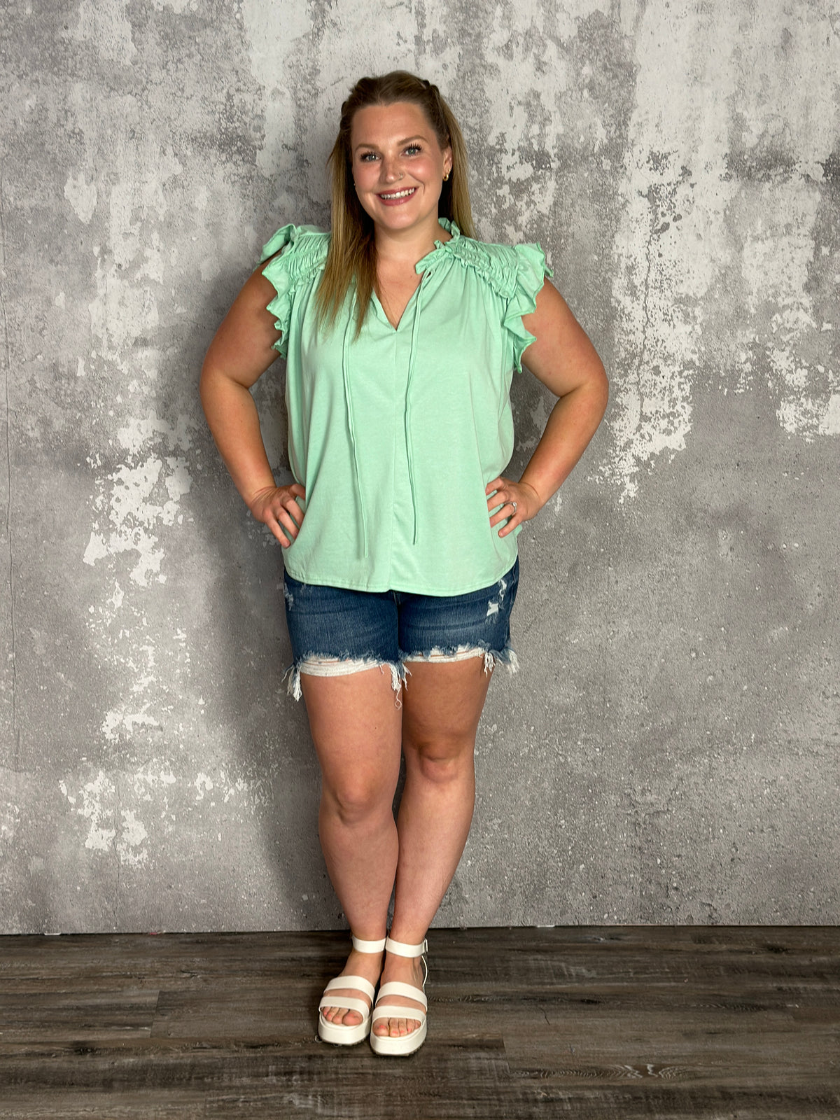 The Clancy Top - Mint - FINAL SALE