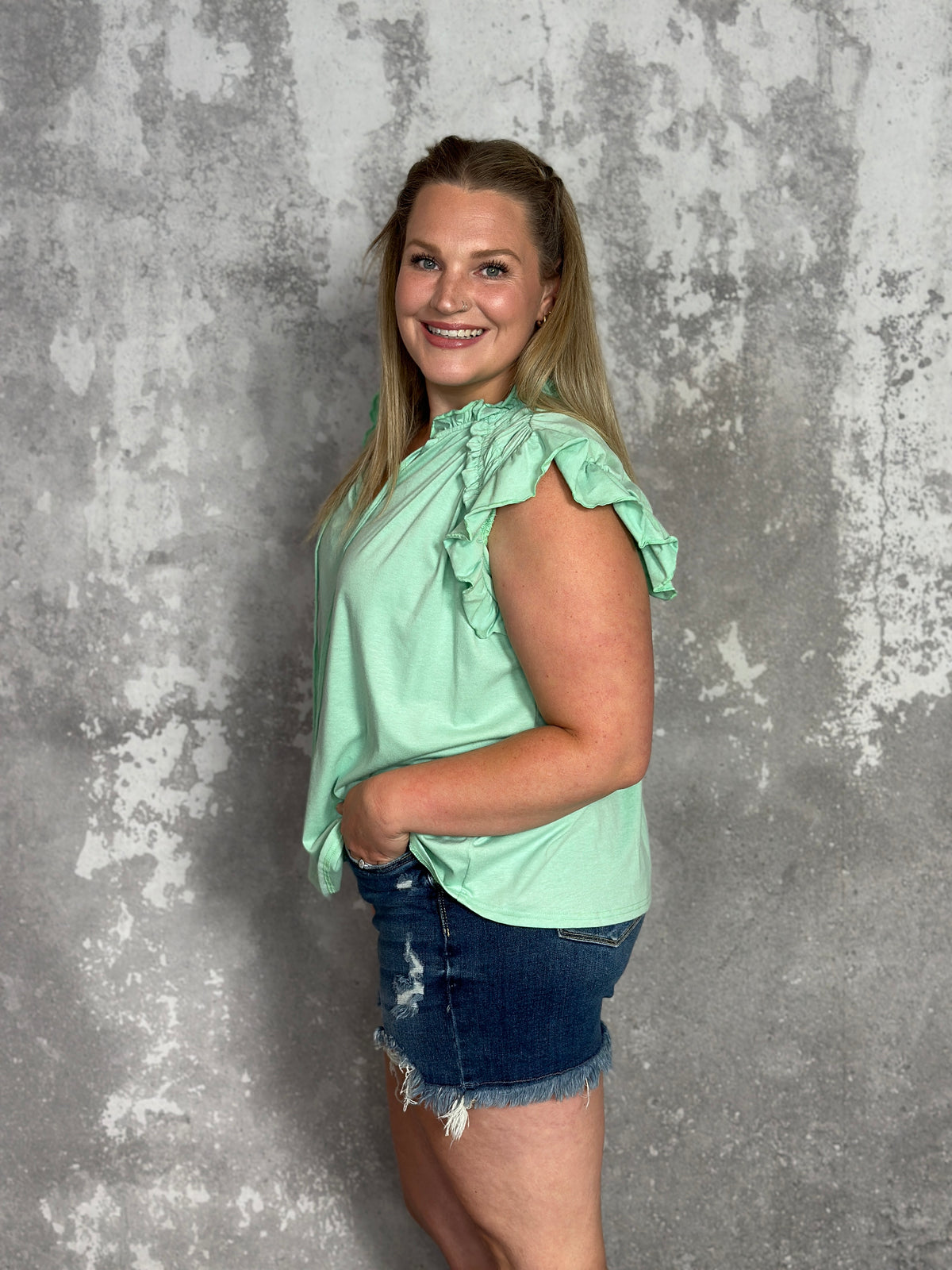 The Clancy Top - Mint - FINAL SALE