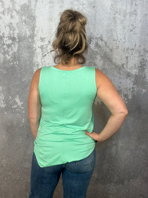The Tessa Tank - Green Mint (Small - 3X)