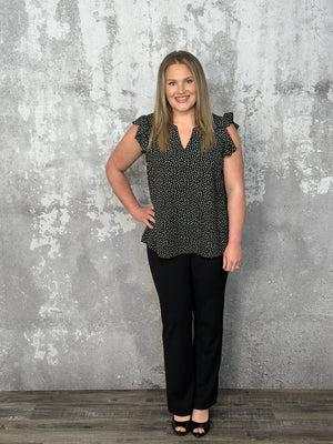 Pull On Wide Leg Dress Pant- FINAL SALE