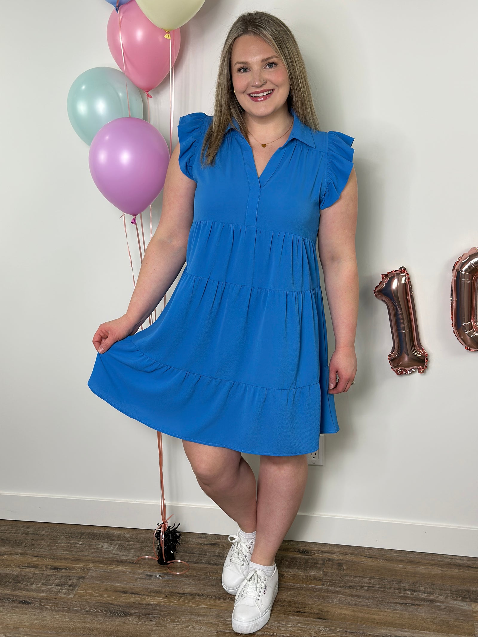 The Maya Dress - Blue (Small - 2X)