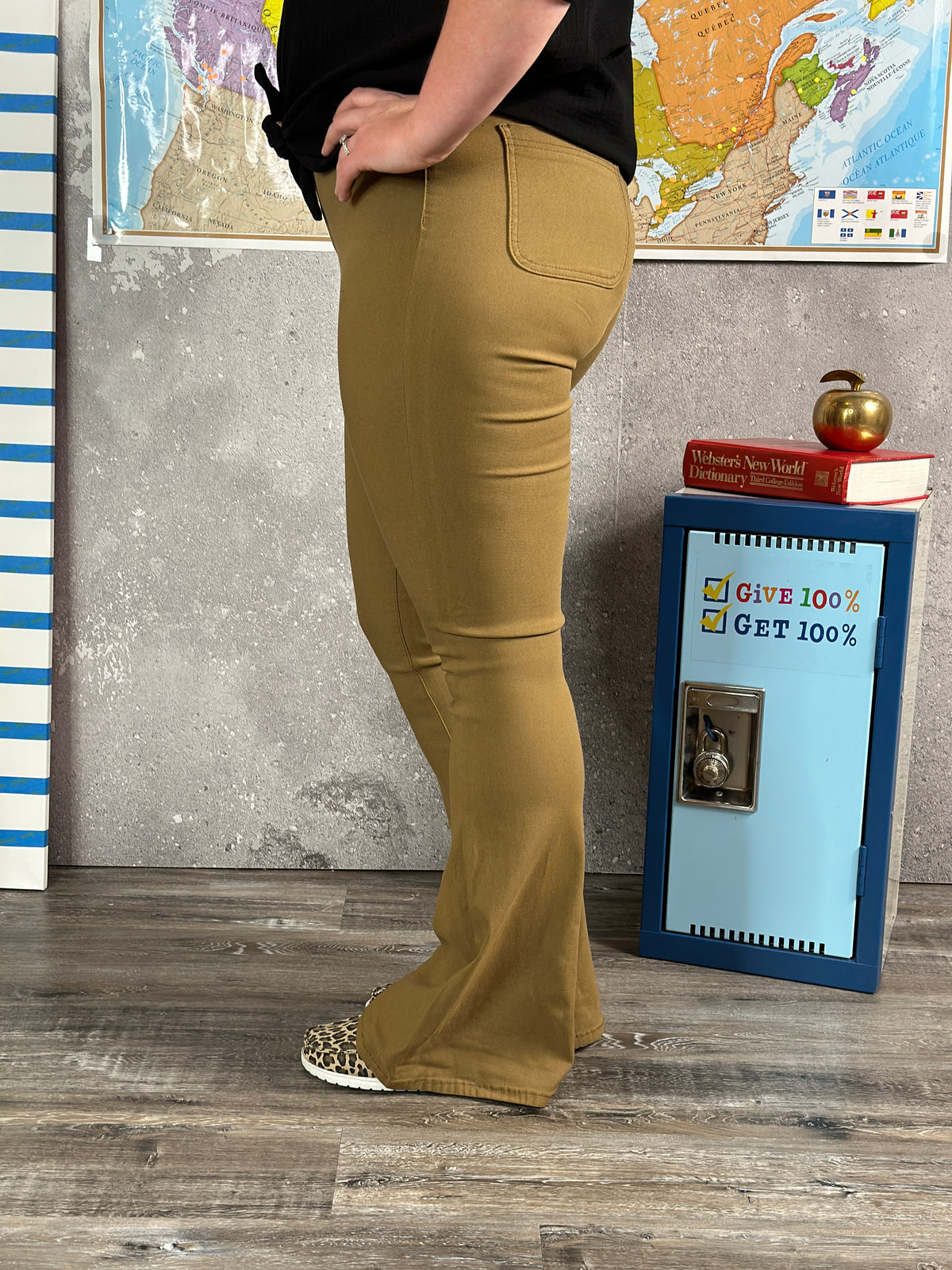 Disco Stretch Flare - Camel - FINAL SALE