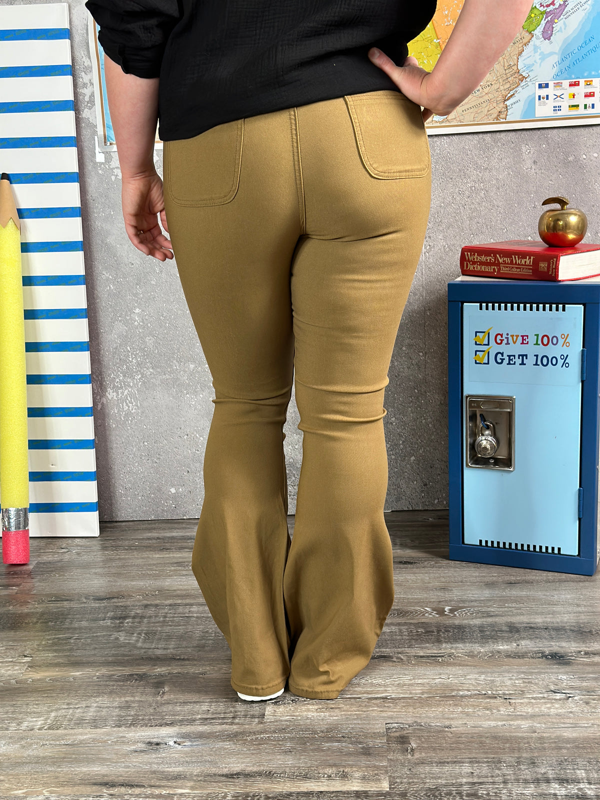 Disco Stretch Flare - Camel - FINAL SALE