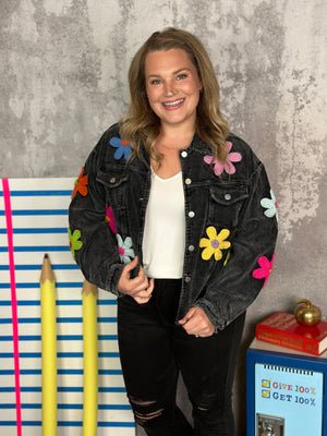 It's Groovy Corduroy Jacket - Black - FINAL SALE