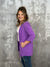 The Wrinkle Free Button Detail Cardigan - Purple (Small - 3X) NEW COLOR
