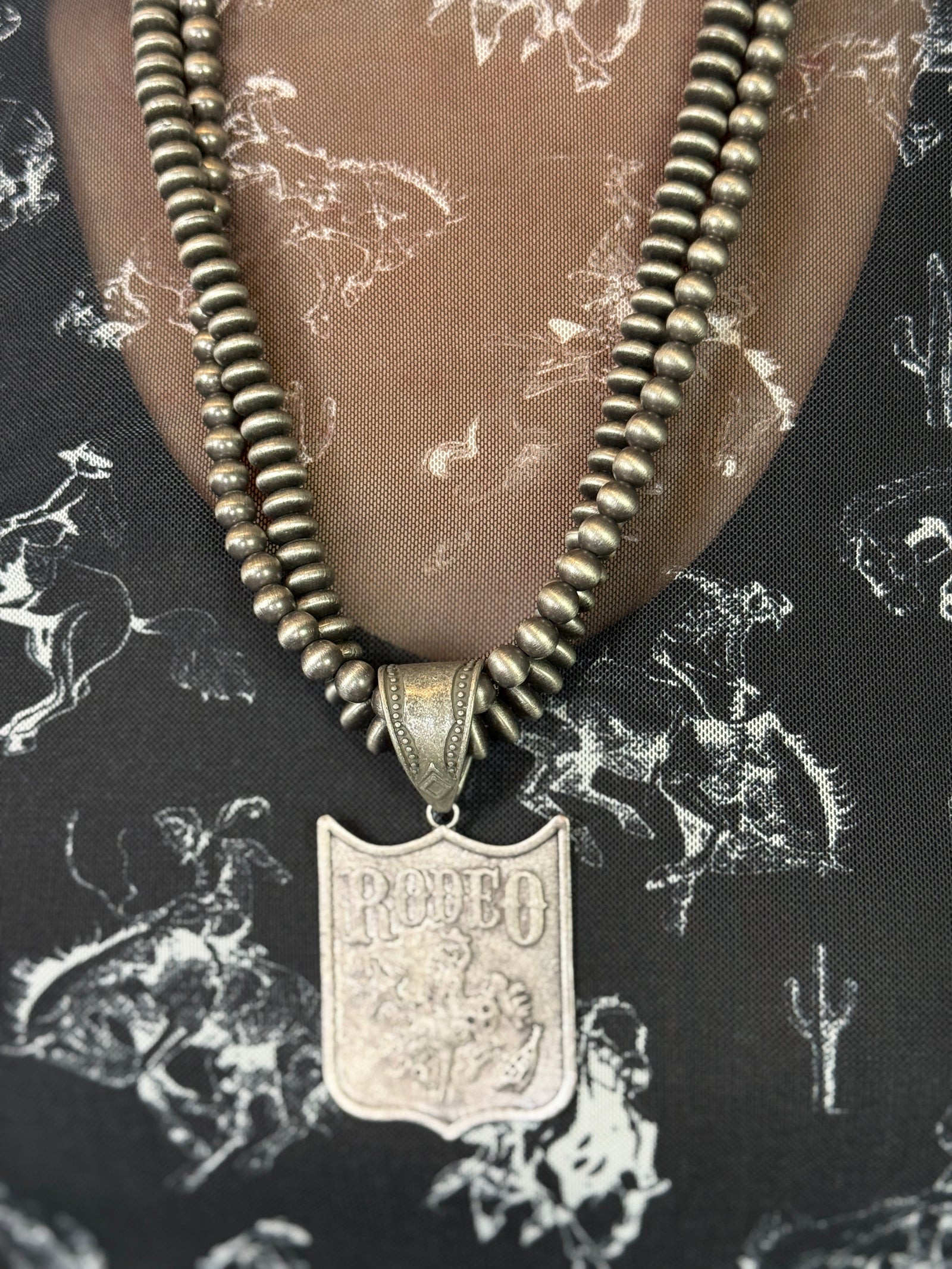 Rodeo Medalion Necklace