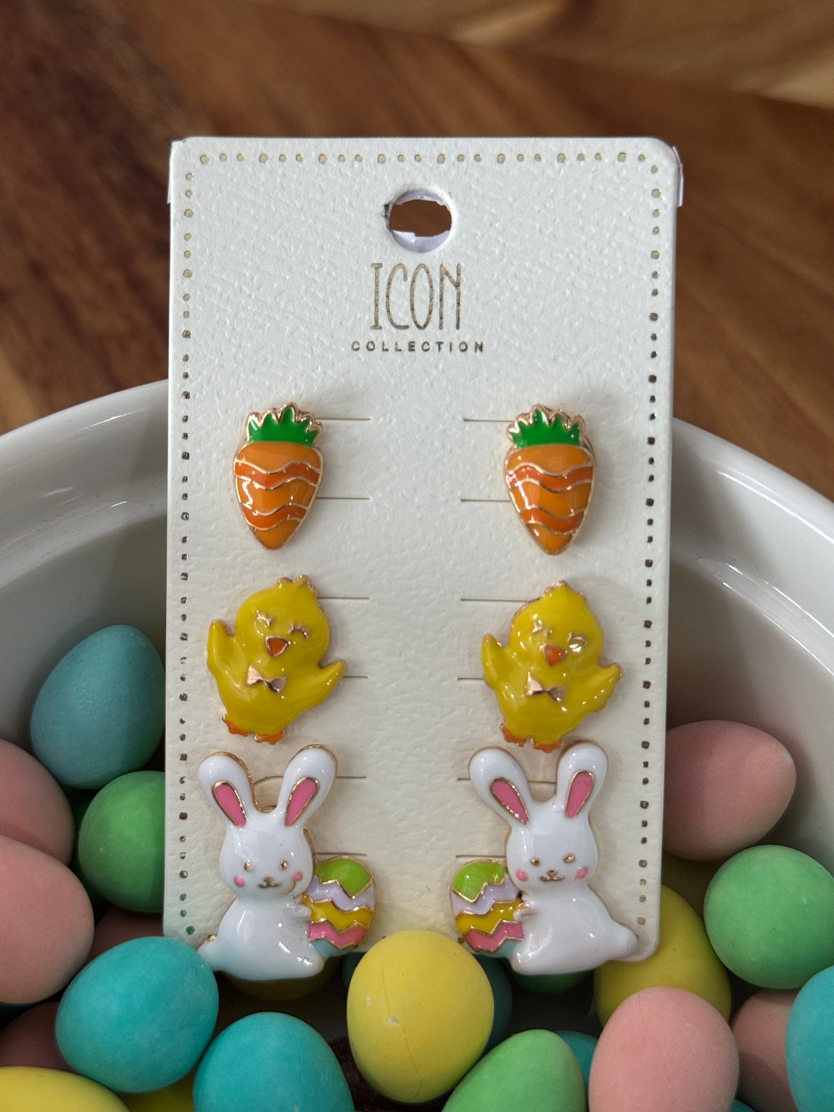 Set of Three Easter Earrings
