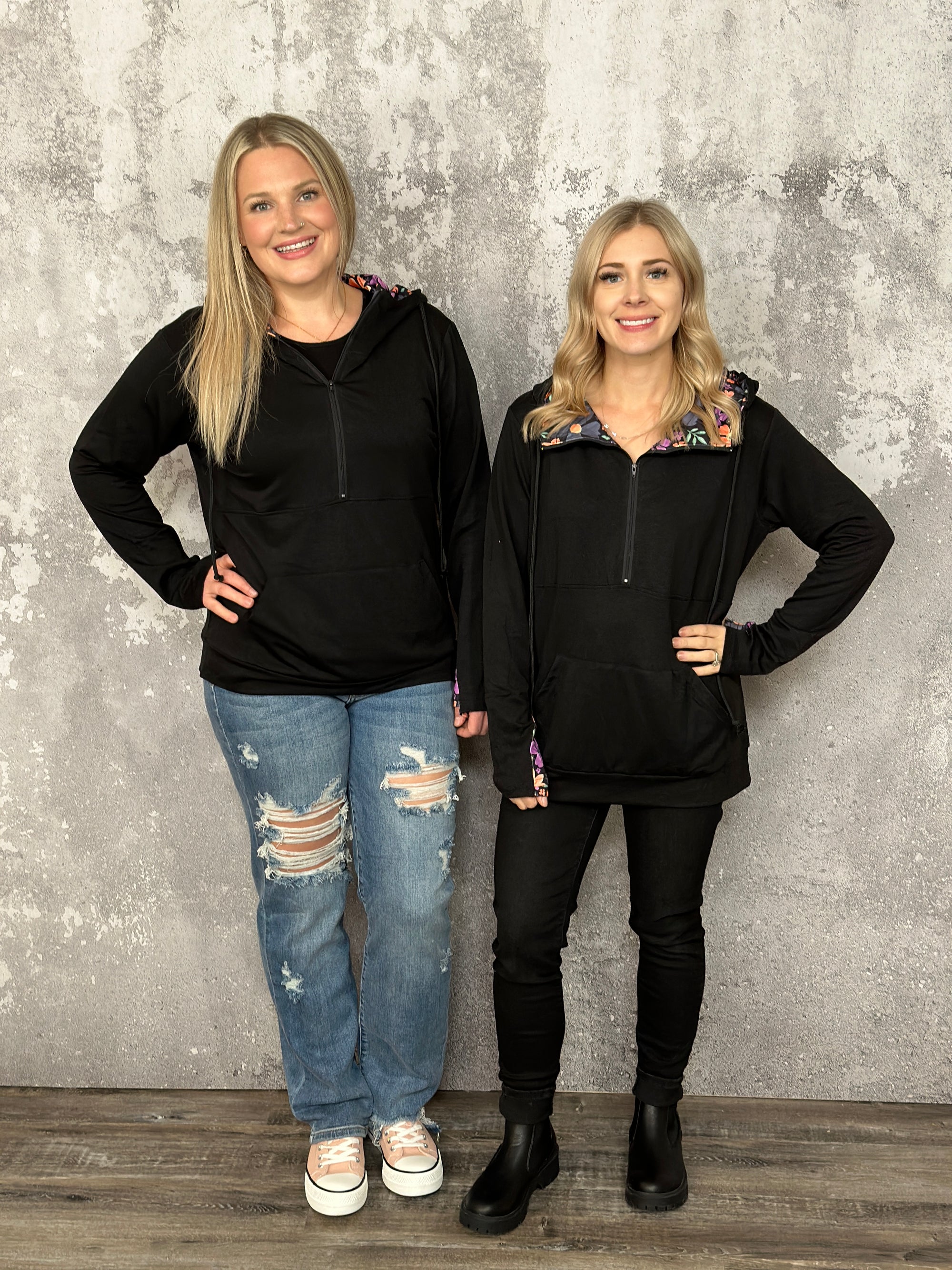 Lightweight Shirley Hoodie - Black (Small - 3X)