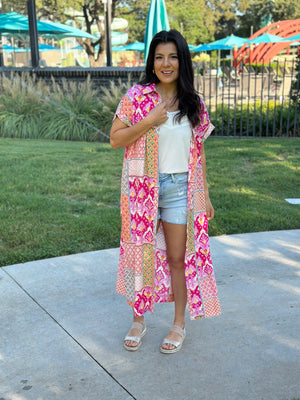 Pattern Mix Dress/Duster - FINAL SALE