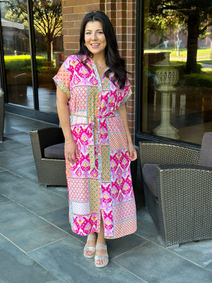 Pattern Mix Dress/Duster - FINAL SALE