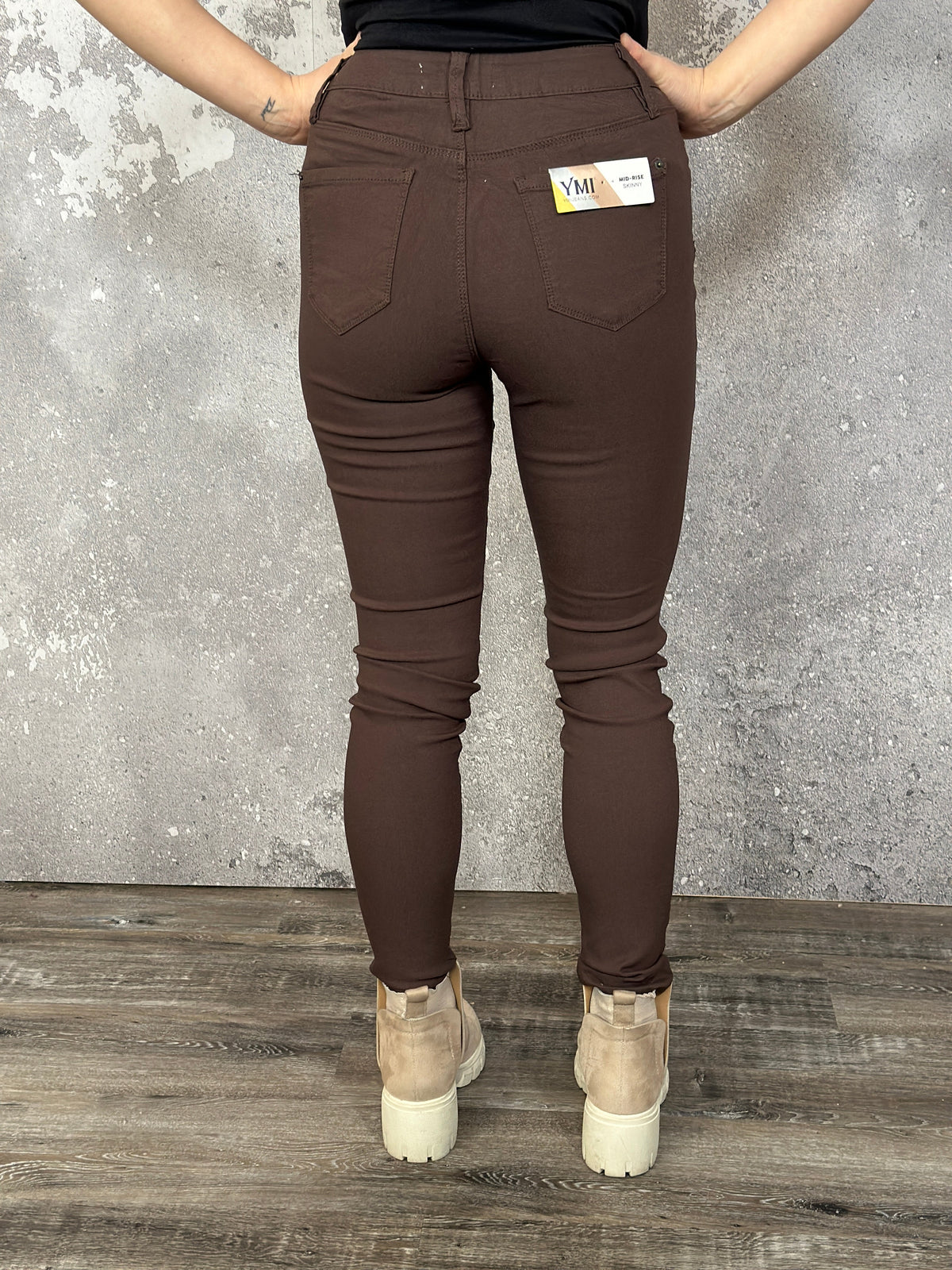 Hyperstretch Skinny Mid rise Pant - Coco (Small - 3X)