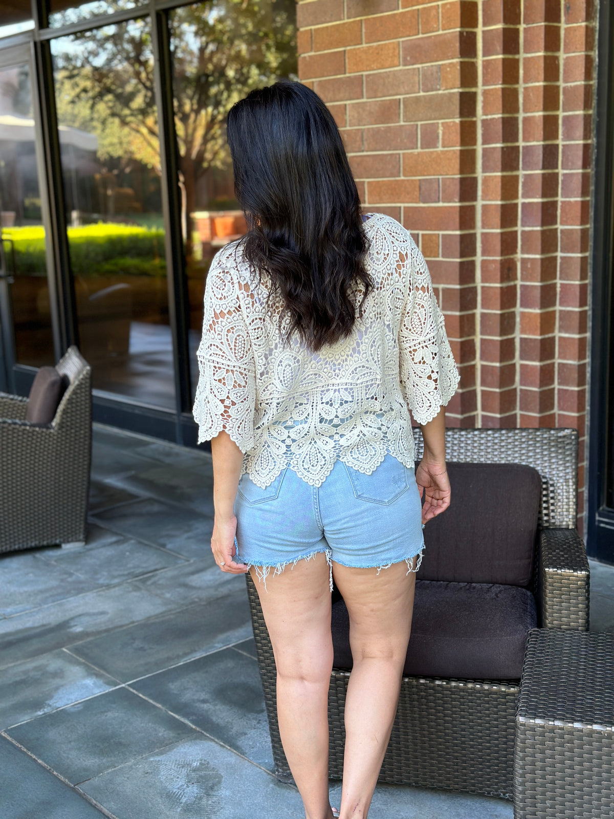Crochet Top - Cream - BESTSELLER