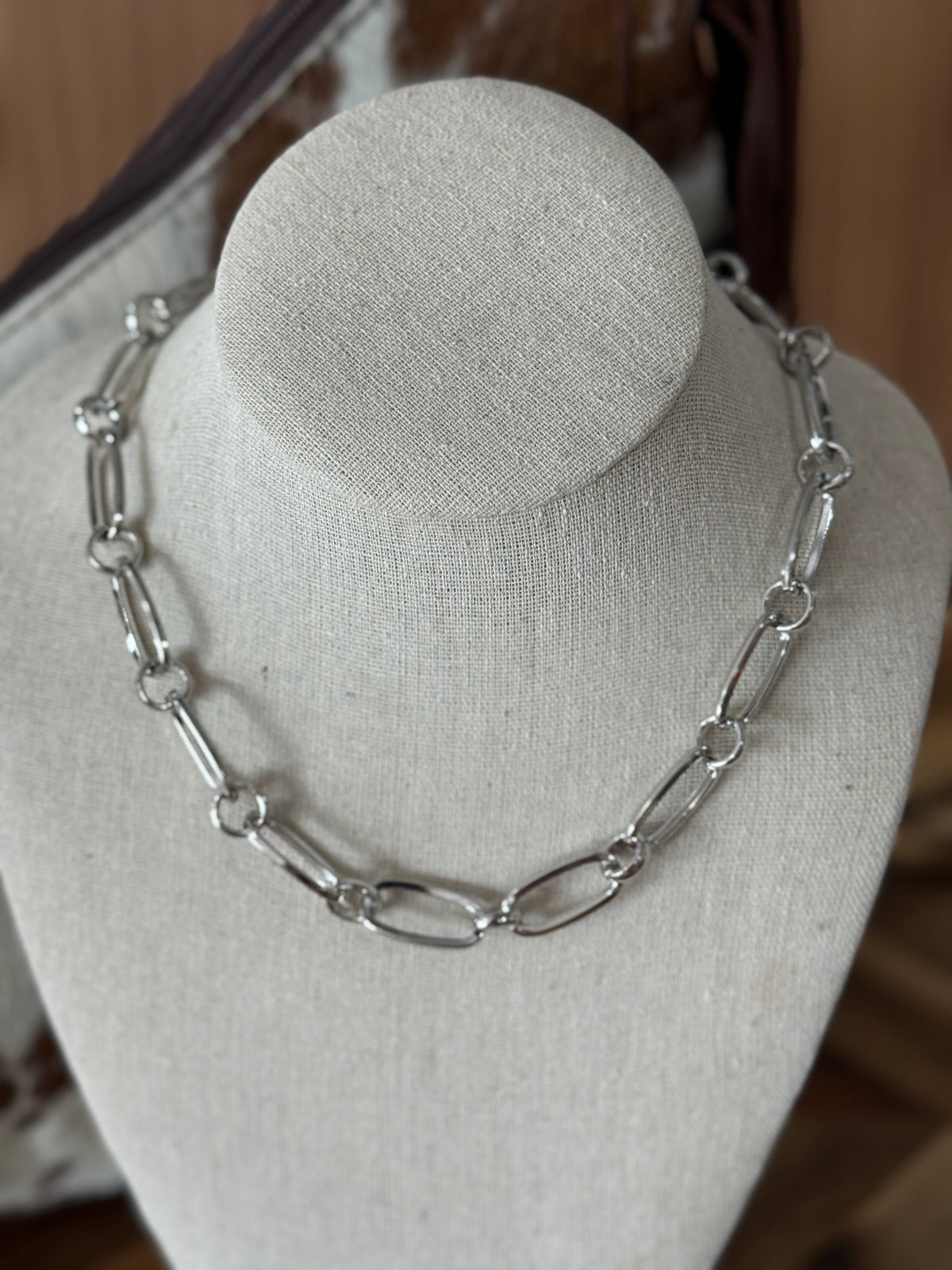 Silver Gold Dipped Silver Chunky Chain