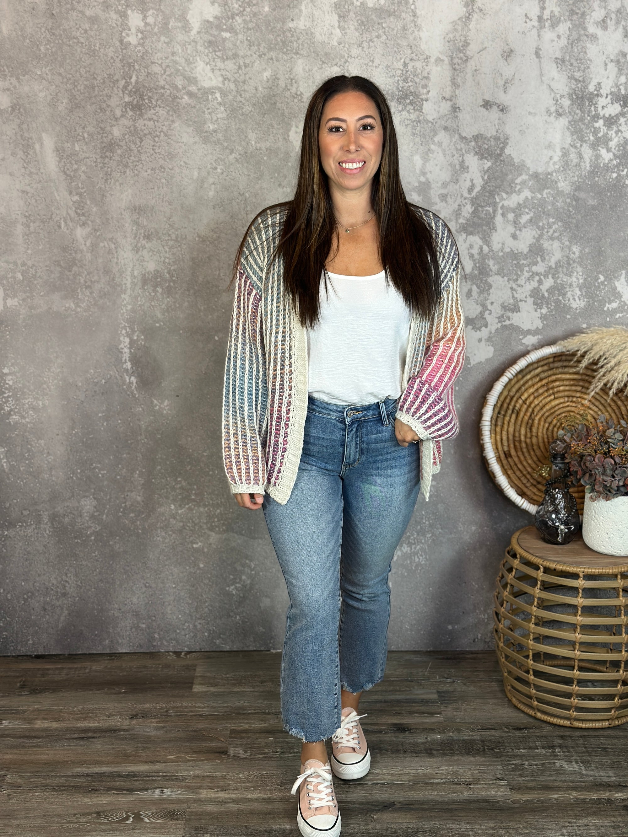 Pastel Knit Cardigan (Small - 3X)