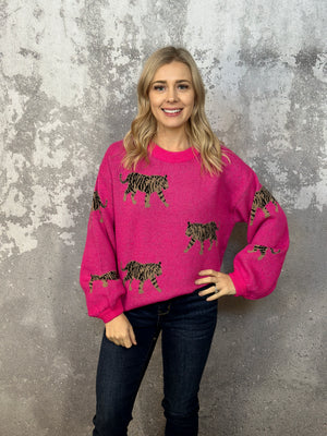 The Roar Sweater - Pink