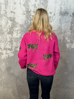 The Roar Sweater - Pink