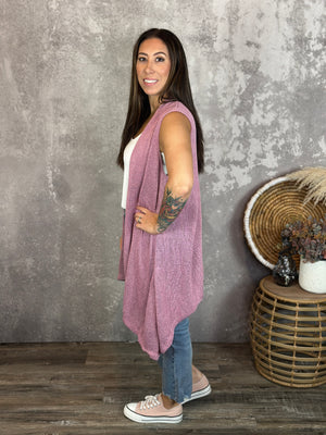 Knit Vest - Rose (Small - 3X)