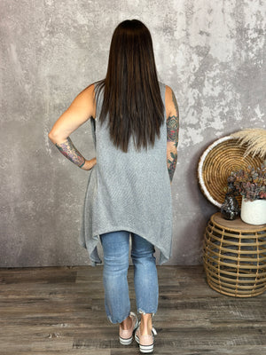 Knit Vest - Grey (Small - 3X)