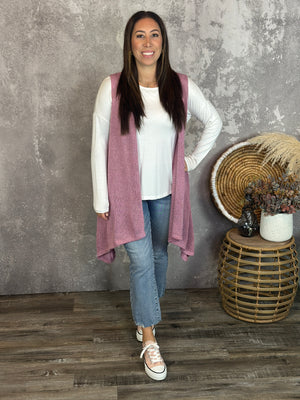 Knit Vest - Rose (Small - 3X)