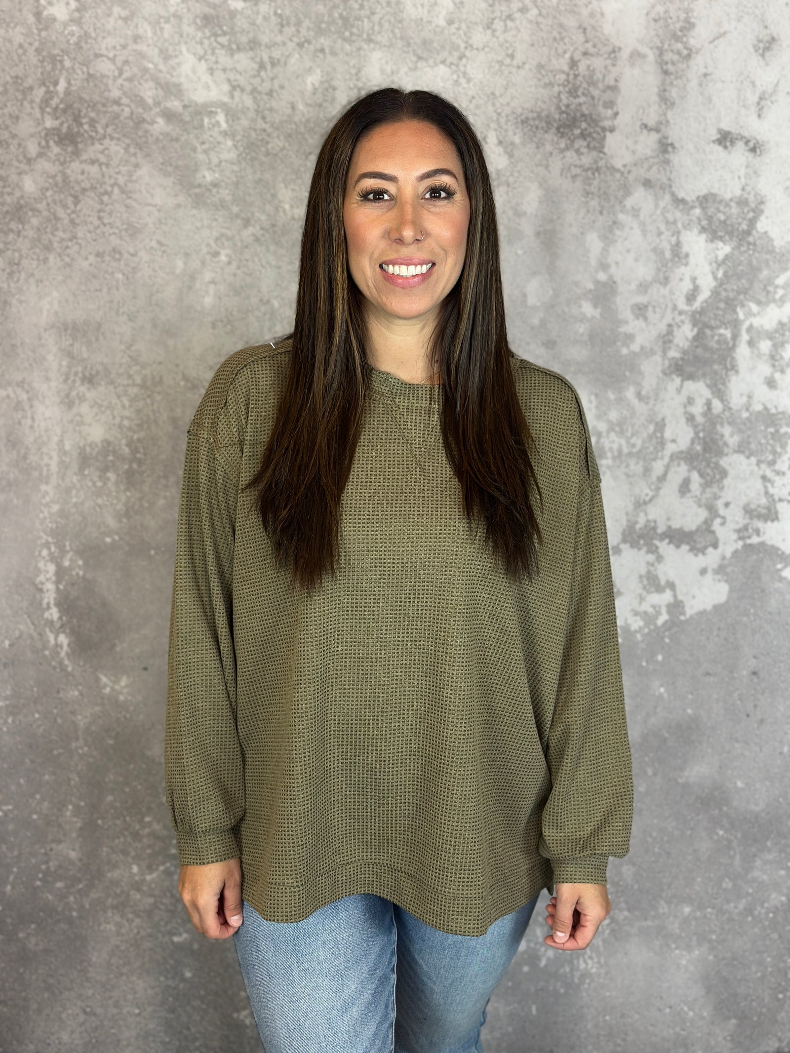 The Thermal Tova Top - Olive (Small - 3X)
