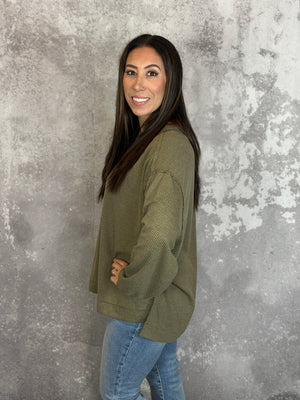 The Thermal Tova Top - Olive (Small - 3X)