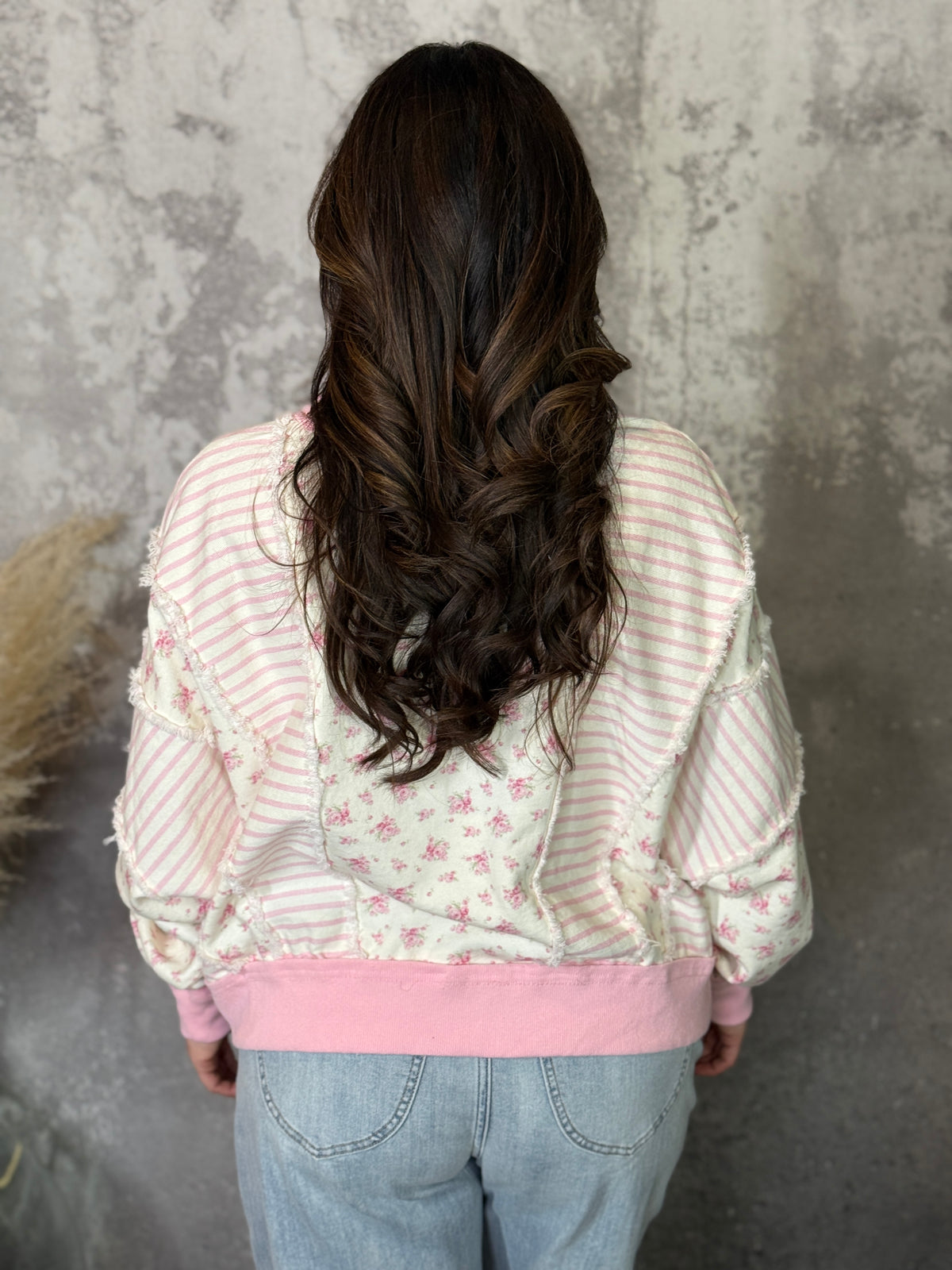 Blush Floral Sweatshirt