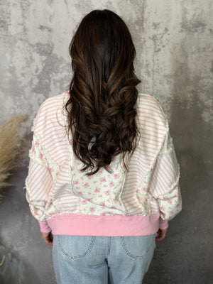 Blush Floral Sweatshirt