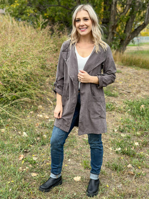 The Veronica Jacket - Charcoal