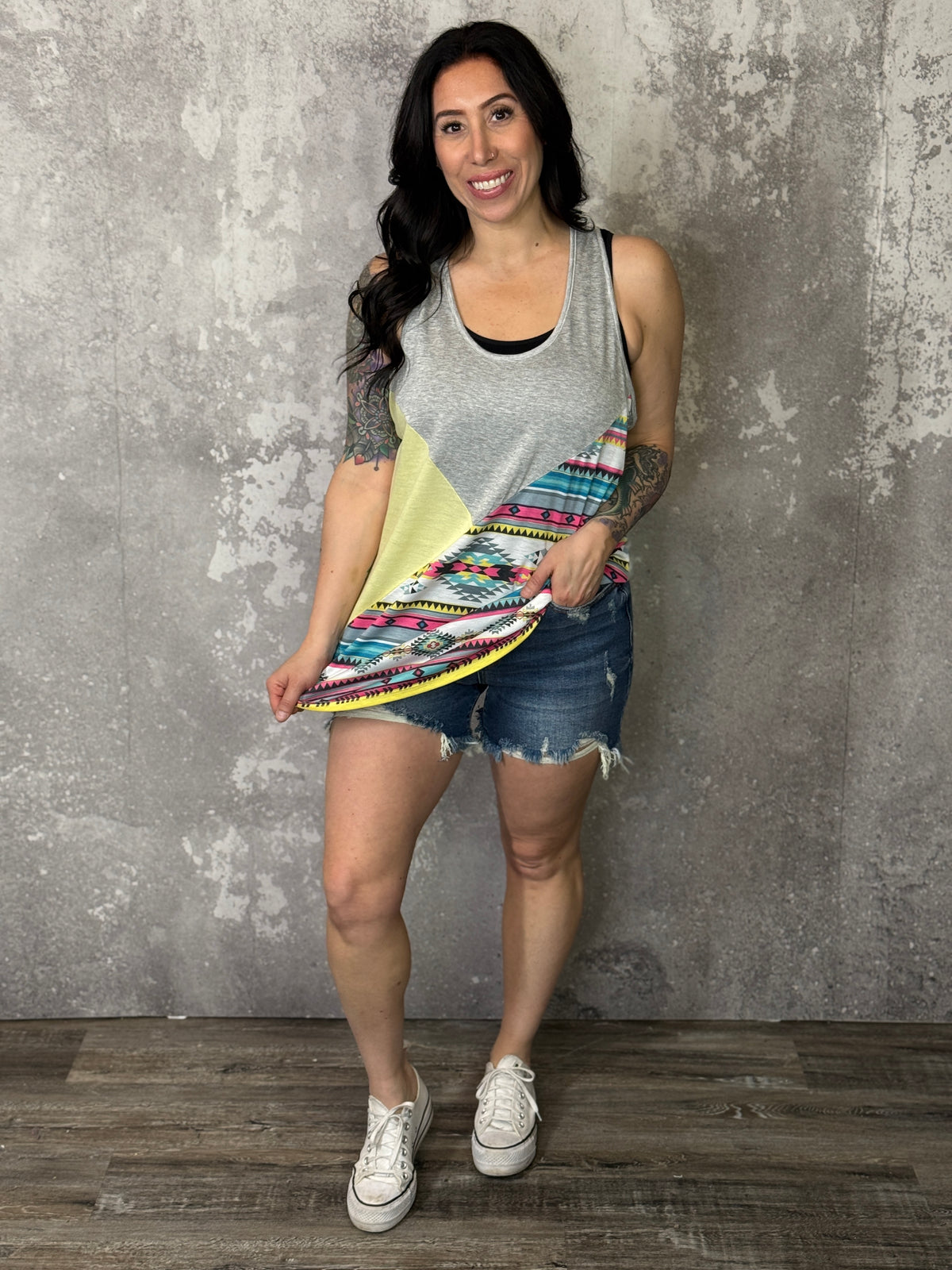 Yellow Aztec Tank