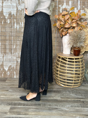 Black Lace Skirt
