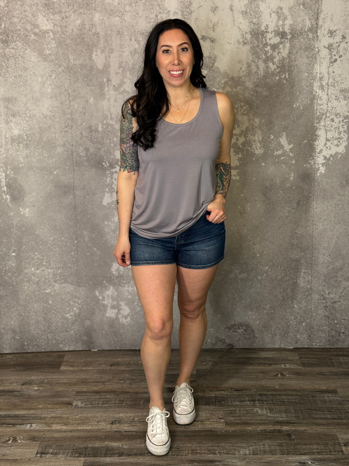 The Tori Tank - Latte (Small - 3X)