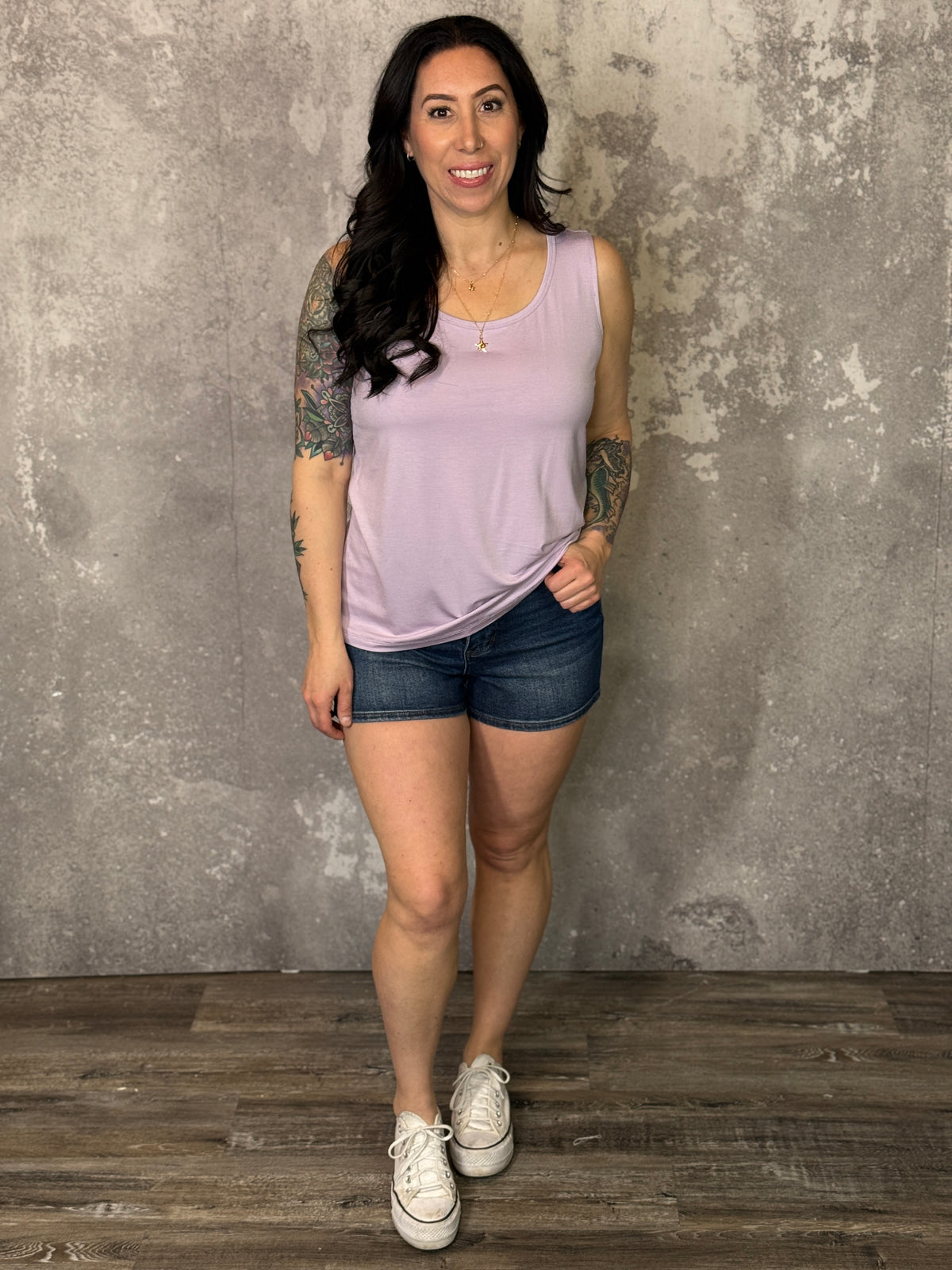 The Tori Tank - Lavender (Small - 3X)