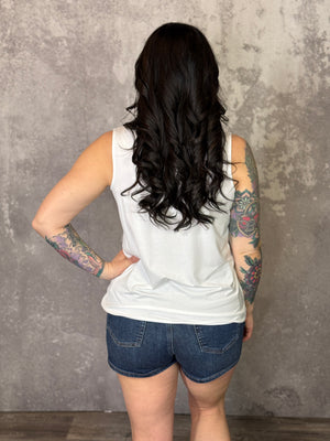 The Tori Tank - White (Small - 3X)