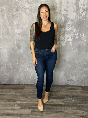 Judy Blue Dark Wash Sara Skinny Jean (sizes 24-24W) - BESTSELLER