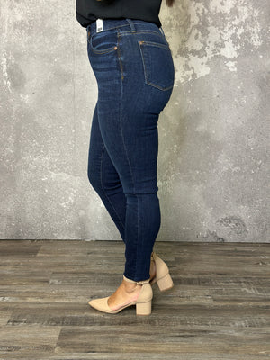 Judy Blue Dark Wash Sara Skinny Jean (sizes 24-24W) - BESTSELLER