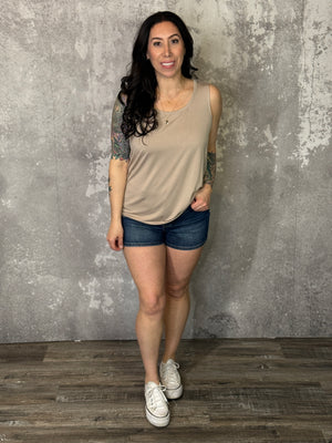 The Tori Tank - Taupe (Small - 3X)