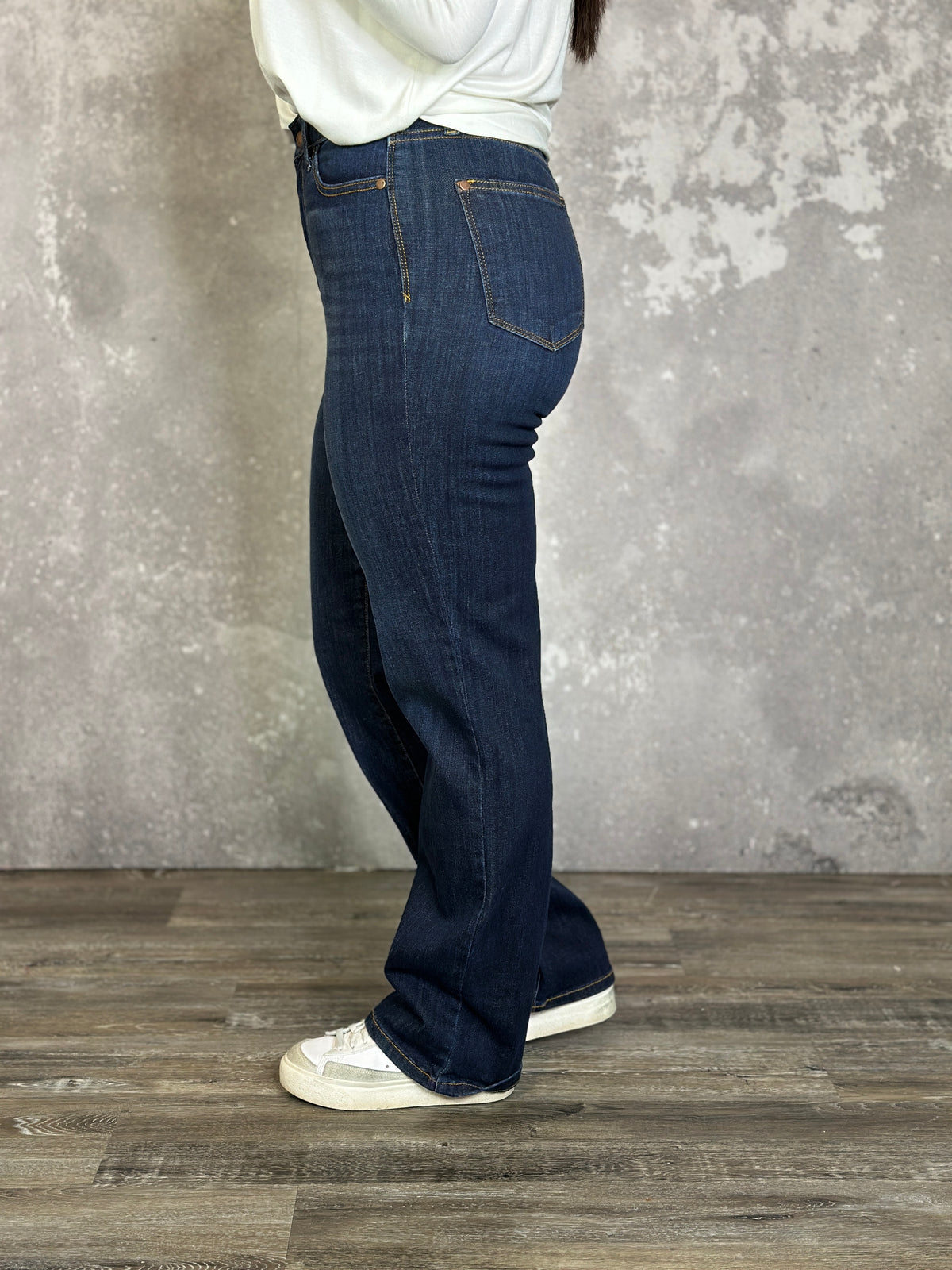 Judy Blue High Waisted Dark Wash Straight Leg Jean (sizes 24-24W) BESTSELLER