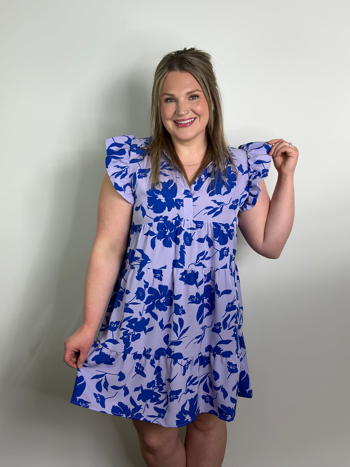 Fiona Dress - Blue