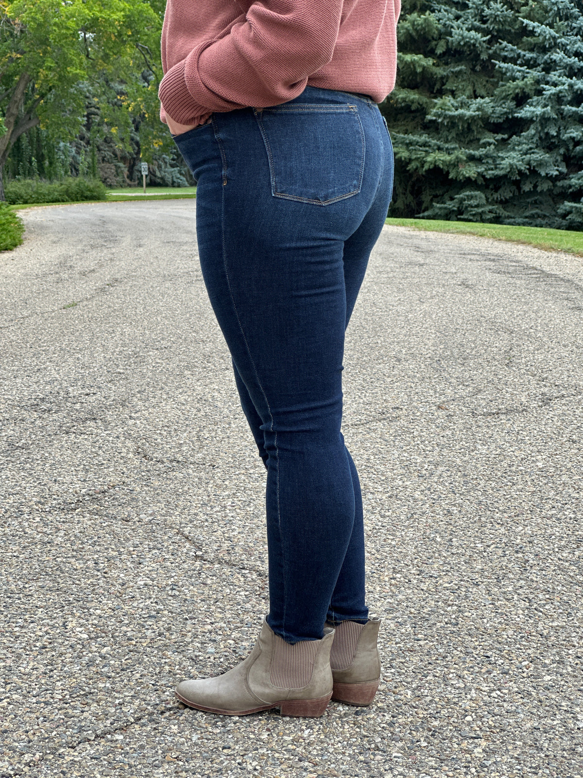 Judy Blue Dark Wash Sara Skinny Jean (sizes 24-24W) - BESTSELLER