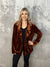 Rust Velvet Blazer- LAST ONE SMALL