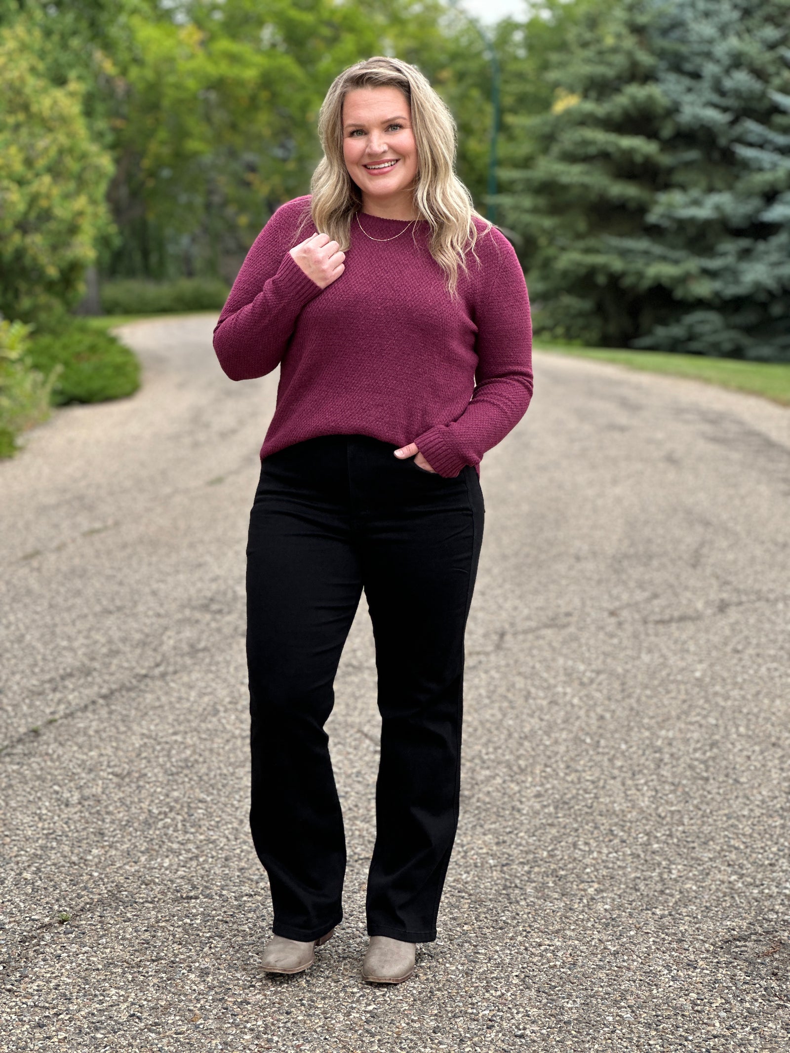 Judy Blue Straight Leg  Tummy Control Black Jean (sizes 0/24-24W) - FINAL SALE