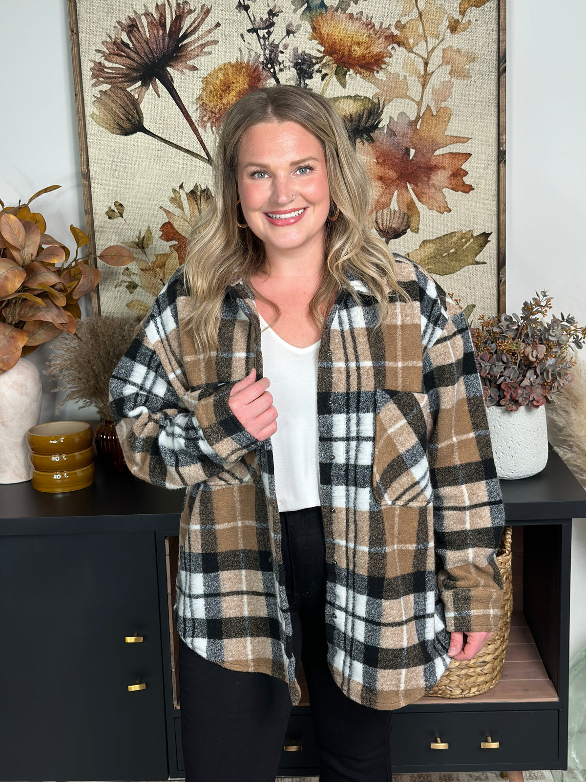 Brown Plaid Shacket - BESTSELLER